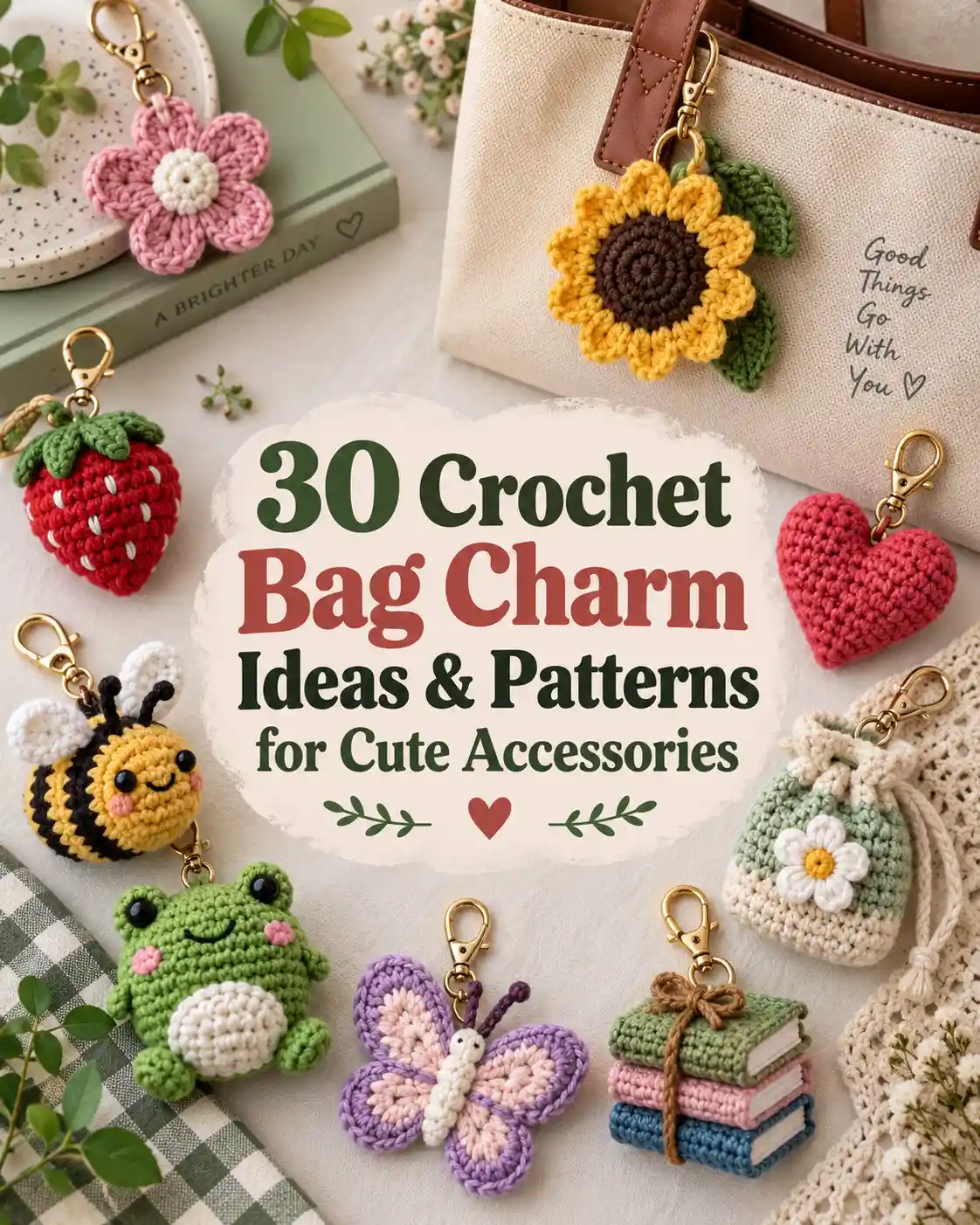 30 Crochet Bag Charm Ideas & Patterns for Cute Accessories