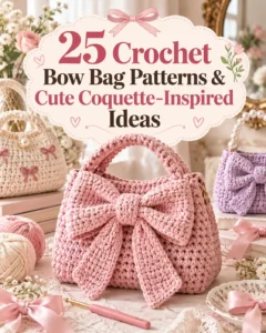 25 Crochet Bow Bag Patterns & Cute Coquette-Inspired Ideas