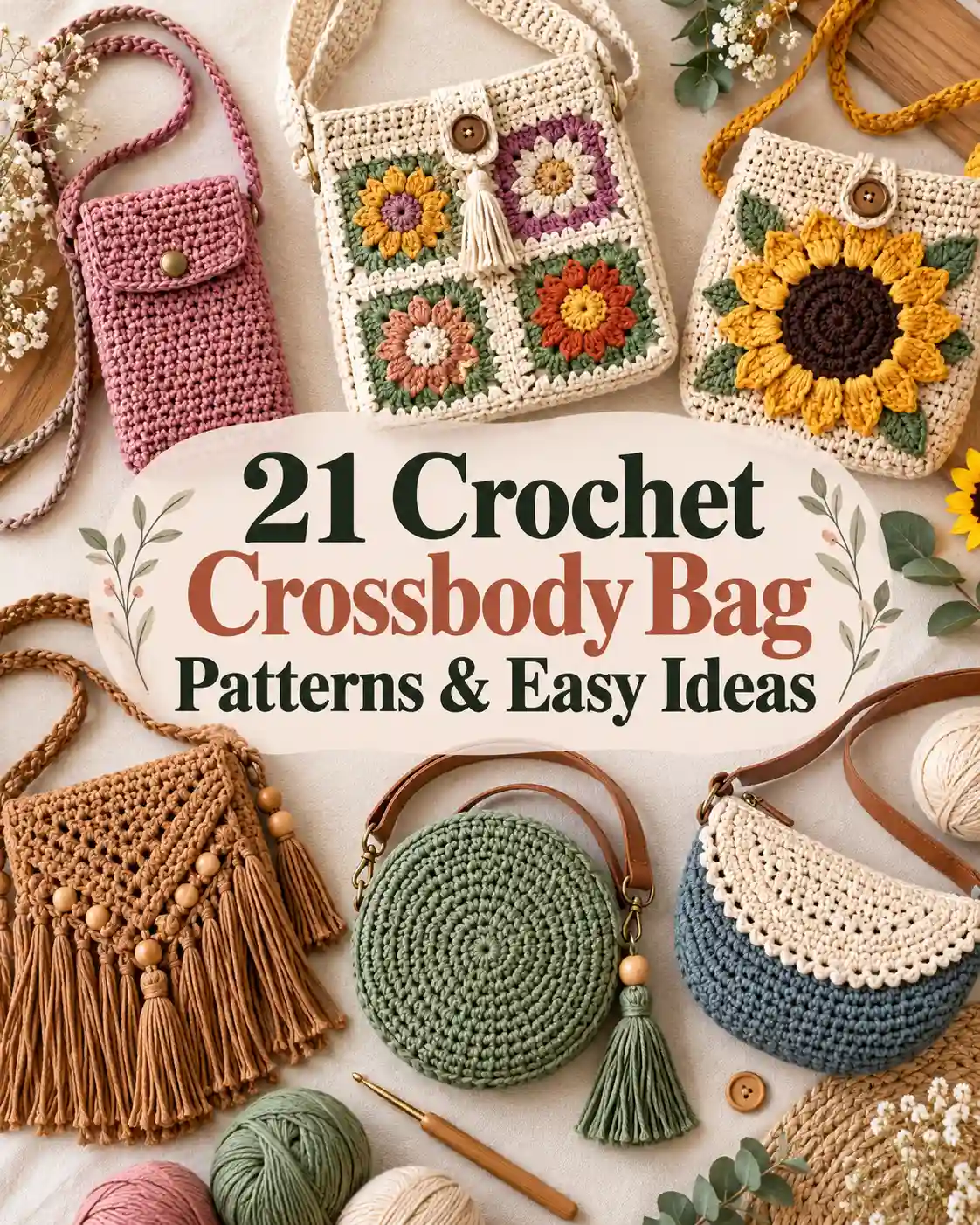 21 Crochet Crossbody Bag Patterns You’ll Want to Make
