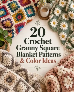 20 Crochet Granny Square Blanket Patterns & Color Ideas
