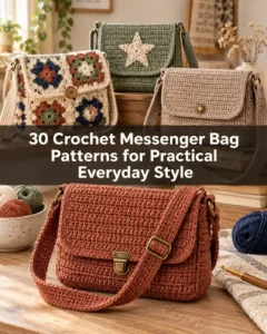 30 Crochet Messenger Bag Patterns for Practical Everyday Style