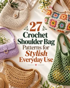 27 Crochet Shoulder Bag Patterns for Stylish Everyday Use