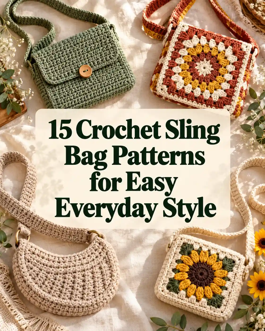15 Crochet Sling Bag Patterns for Easy Everyday Style