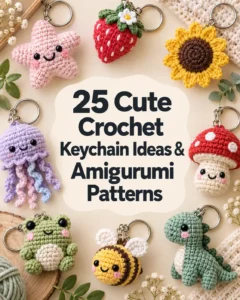 25 Cute Crochet Keychain Ideas & Amigurumi Patterns