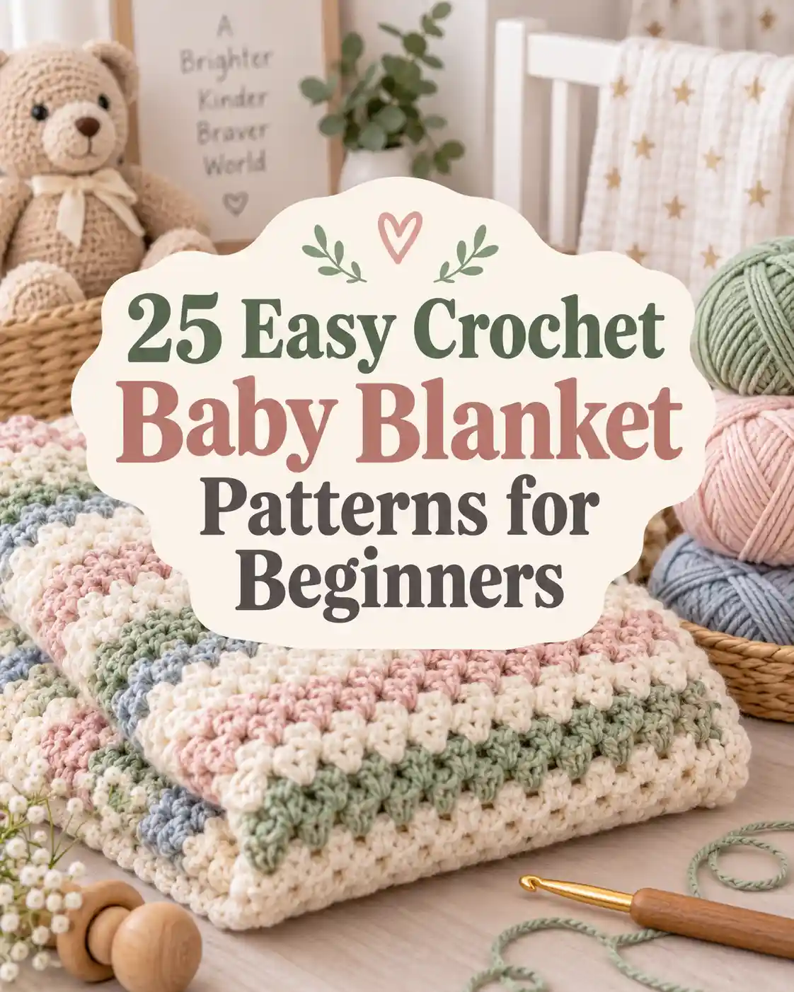 25 Easy Crochet Baby Blanket Patterns for Beginners