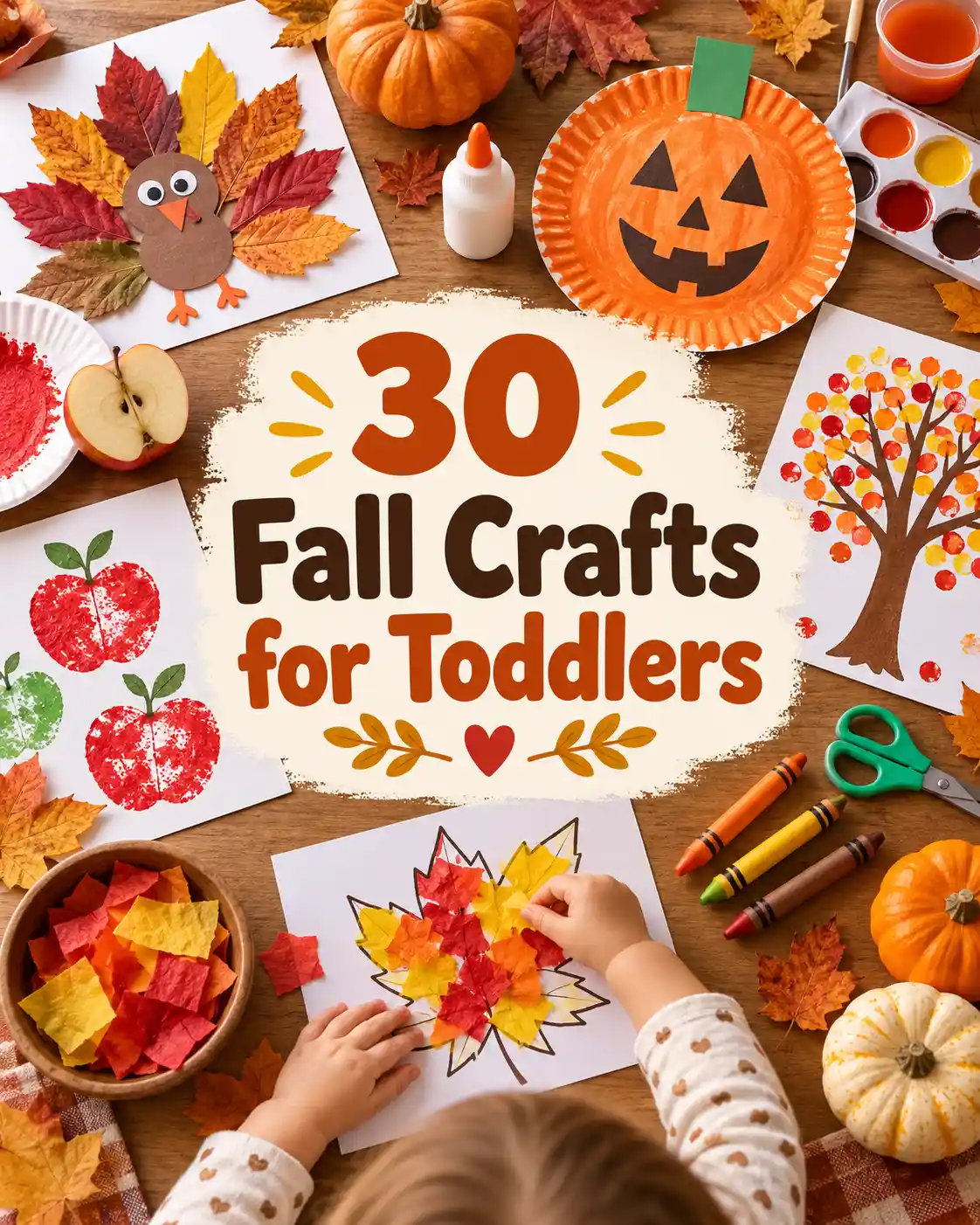 30 Fall Crafts for Toddlers: Easy and Cute Autumn Activities