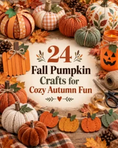 24 Fall Pumpkin Crafts for Cozy Autumn Fun