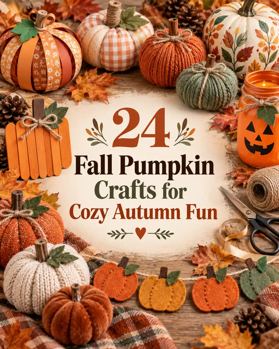 24 Fall Pumpkin Crafts for Cozy Autumn Fun