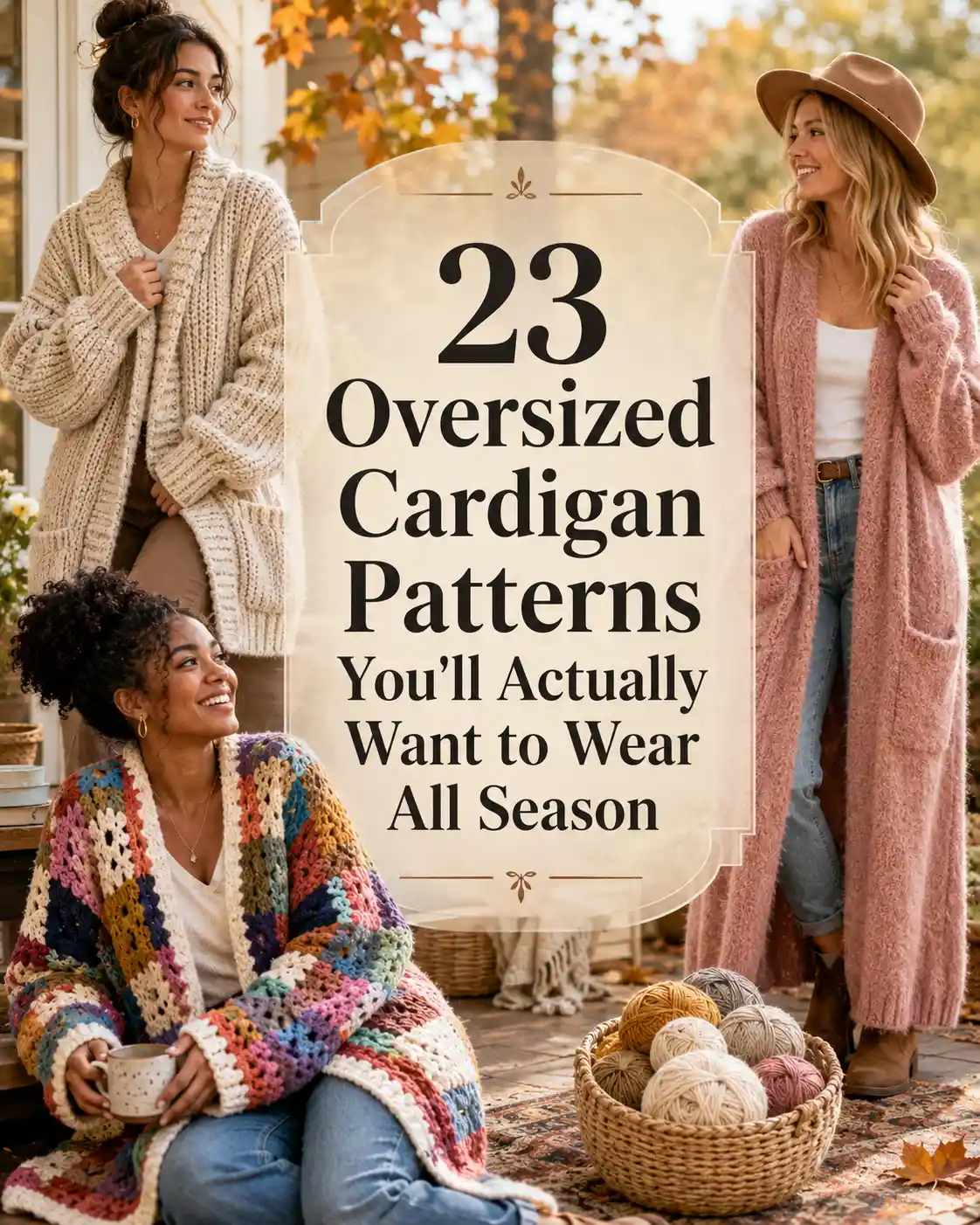 23 Oversized Cardigan Patterns You'll Actually Want to Wear All Season