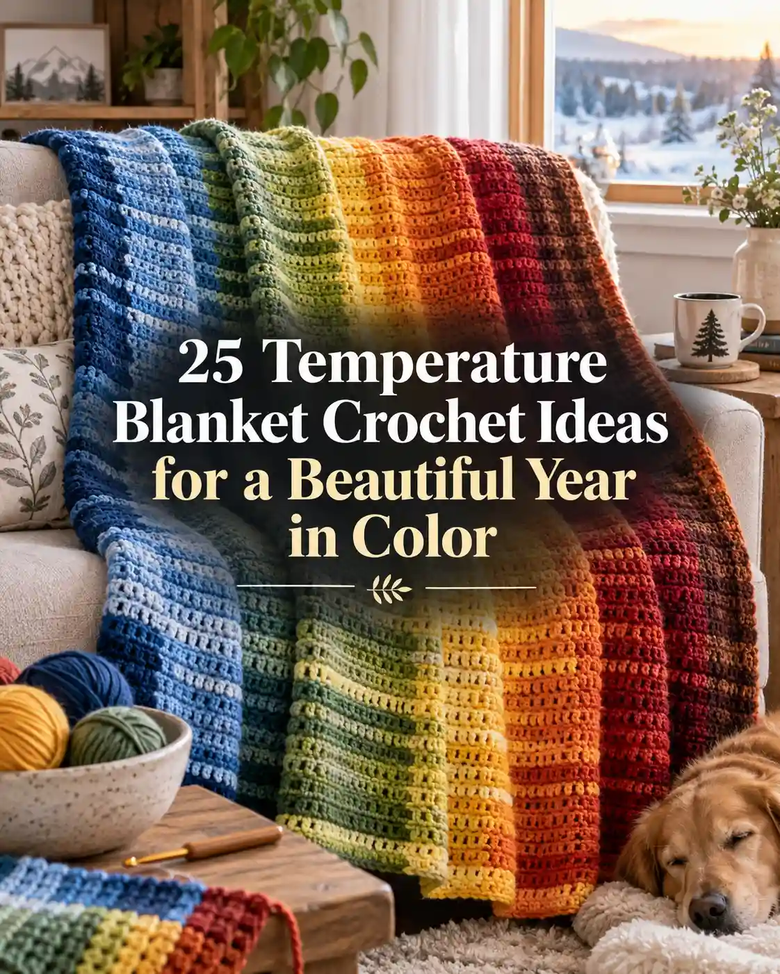 25 Temperature Blanket Crochet Ideas for a Beautiful Year in Color