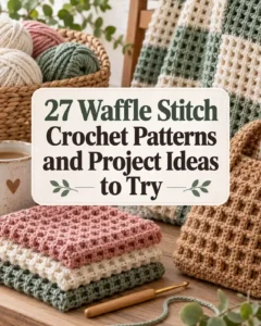 27 Waffle Stitch Crochet Patterns and Project Ideas to Try