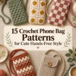 15 Crochet Phone Bag Patterns for Cute Hands-Free Style