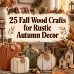 25 Fall Wood Crafts for Rustic Autumn Decor