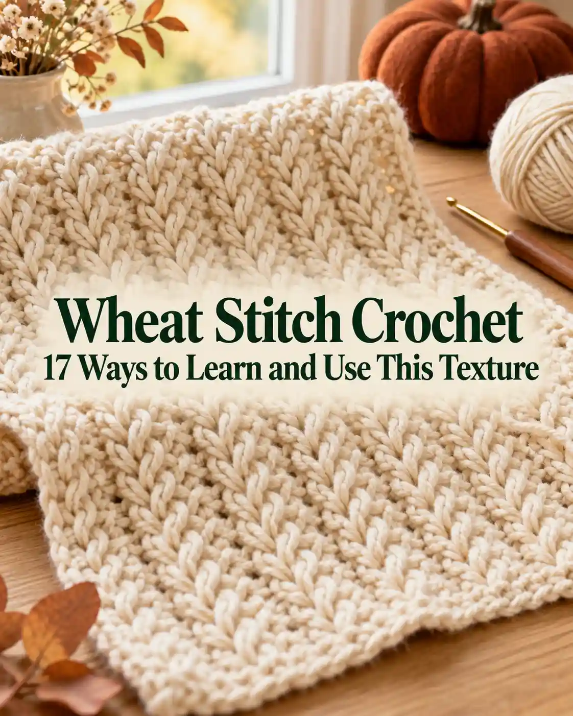 Wheat Stitch Crochet: 17 Ways to Learn and Use This Texture