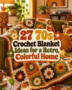 27 70s Crochet Blanket Ideas for a Retro, Colorful Home