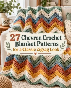 27 Chevron Crochet Blanket Patterns for a Classic Zigzag Look