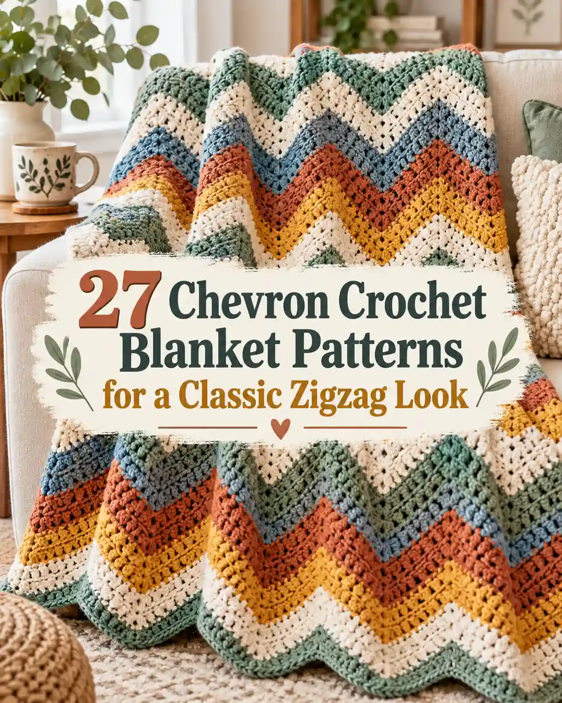 27 Chevron Crochet Blanket Patterns for a Classic Zigzag Look