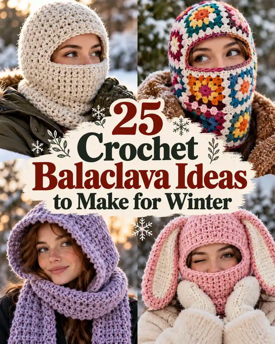 25 Crochet Balaclava Ideas to Make for Winter