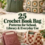 25 Crochet Book Bag Patterns for School, Library & Everyday Use