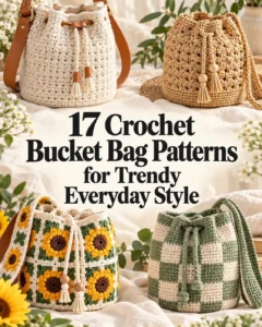 17 Crochet Bucket Bag Patterns for Trendy Everyday Style