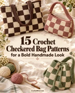 15 Crochet Checkered Bag Patterns for a Bold Handmade Look