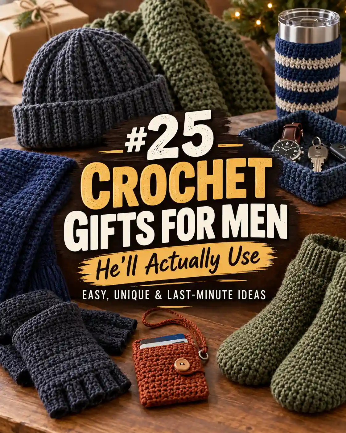 25 Crochet Gifts for Men He’ll Actually Use