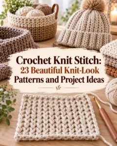 Crochet Knit Stitch: 23 Beautiful Knit-Look Patterns and Project Ideas