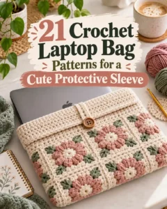 21 Crochet Laptop Bag Patterns for a Cute Protective Sleeve