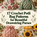 17 Crochet Potli Bag Patterns for Beautiful Drawstring Purses