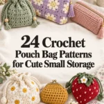 24 Crochet Pouch Bag Patterns for Cute Small Storage