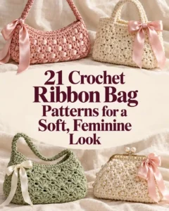 21 Crochet Ribbon Bag Patterns for a Soft, Feminine Look