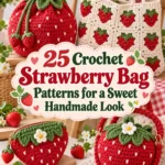 25 Crochet Strawberry Bag Patterns for a Sweet Handmade Look