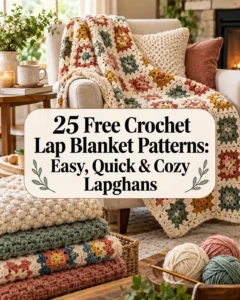 25 Free Crochet Lap Blanket Patterns: Easy, Quick & Cozy Lapghans