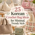 25 Korean Crochet Bag Ideas for Minimal, Trendy Style