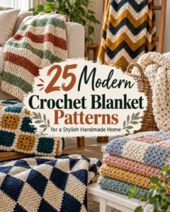 25 Modern Crochet Blanket Patterns for a Stylish Handmade Home