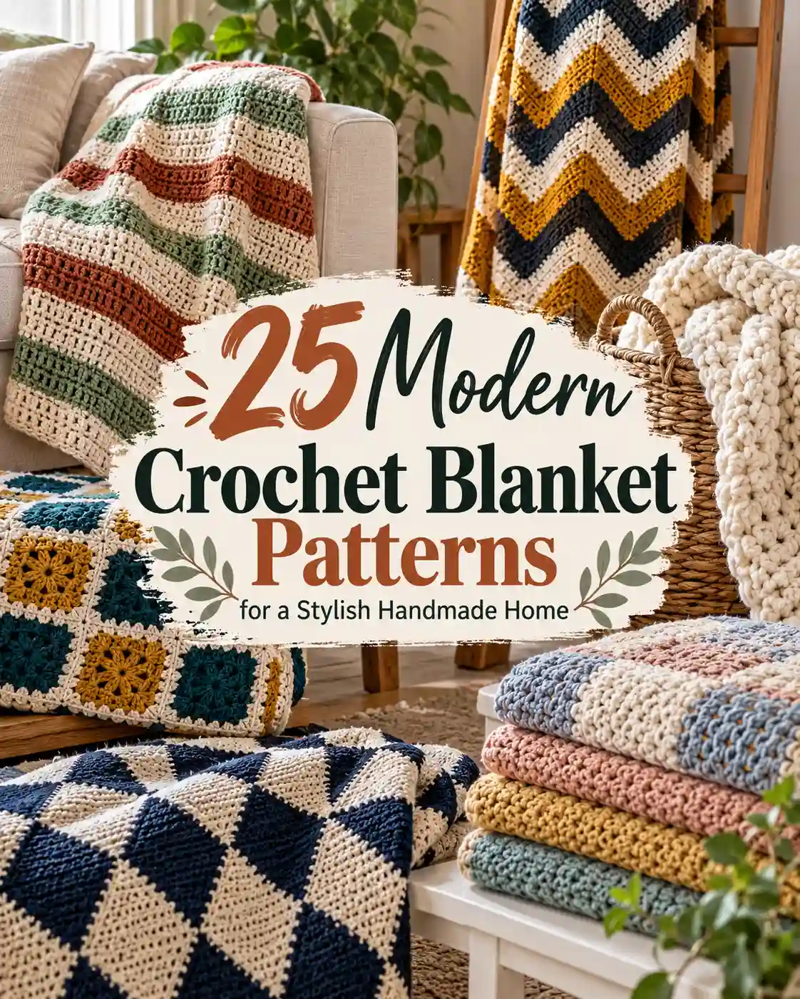 25 Modern Crochet Blanket Patterns for a Stylish Handmade Home