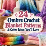 24 Ombre Crochet Blanket Patterns & Color Ideas You’ll Love