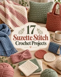 How to Suzette Stitch Crochet: Easy Textured Pattern