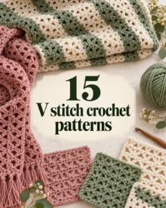 How to Crochet the V Stitch: Easy Pattern for Blankets & More